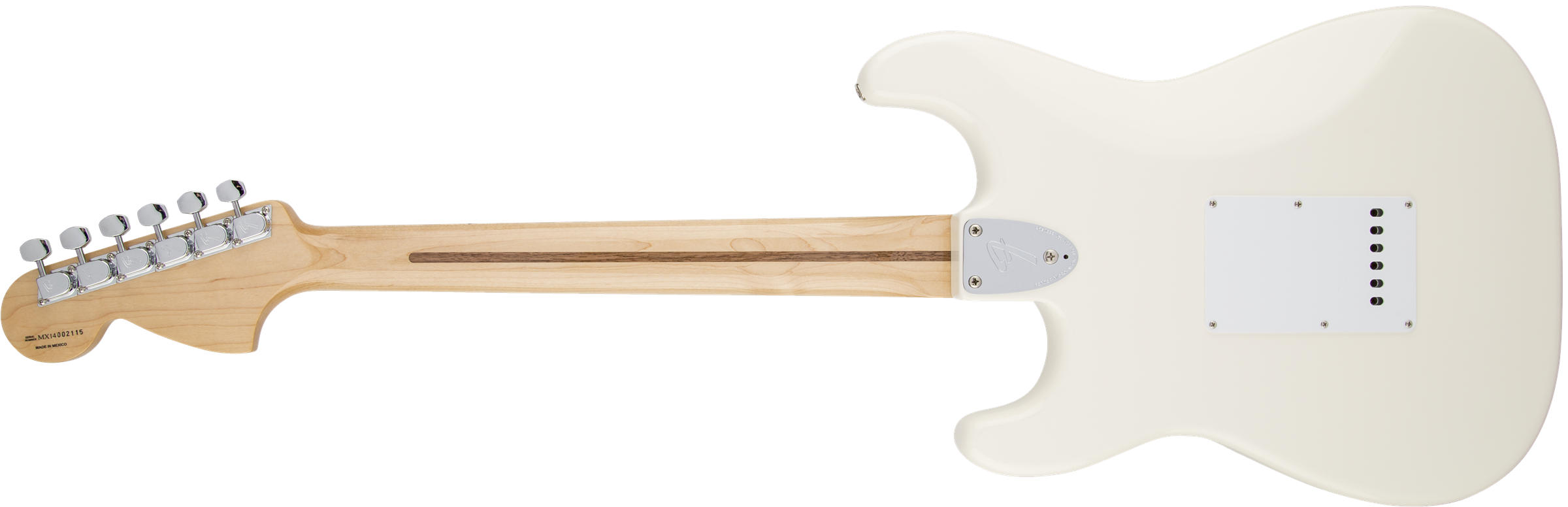 Ritchie Blackmore Stratocaster Scalloped Rosewood Fingerboard, Olympic White背面画像