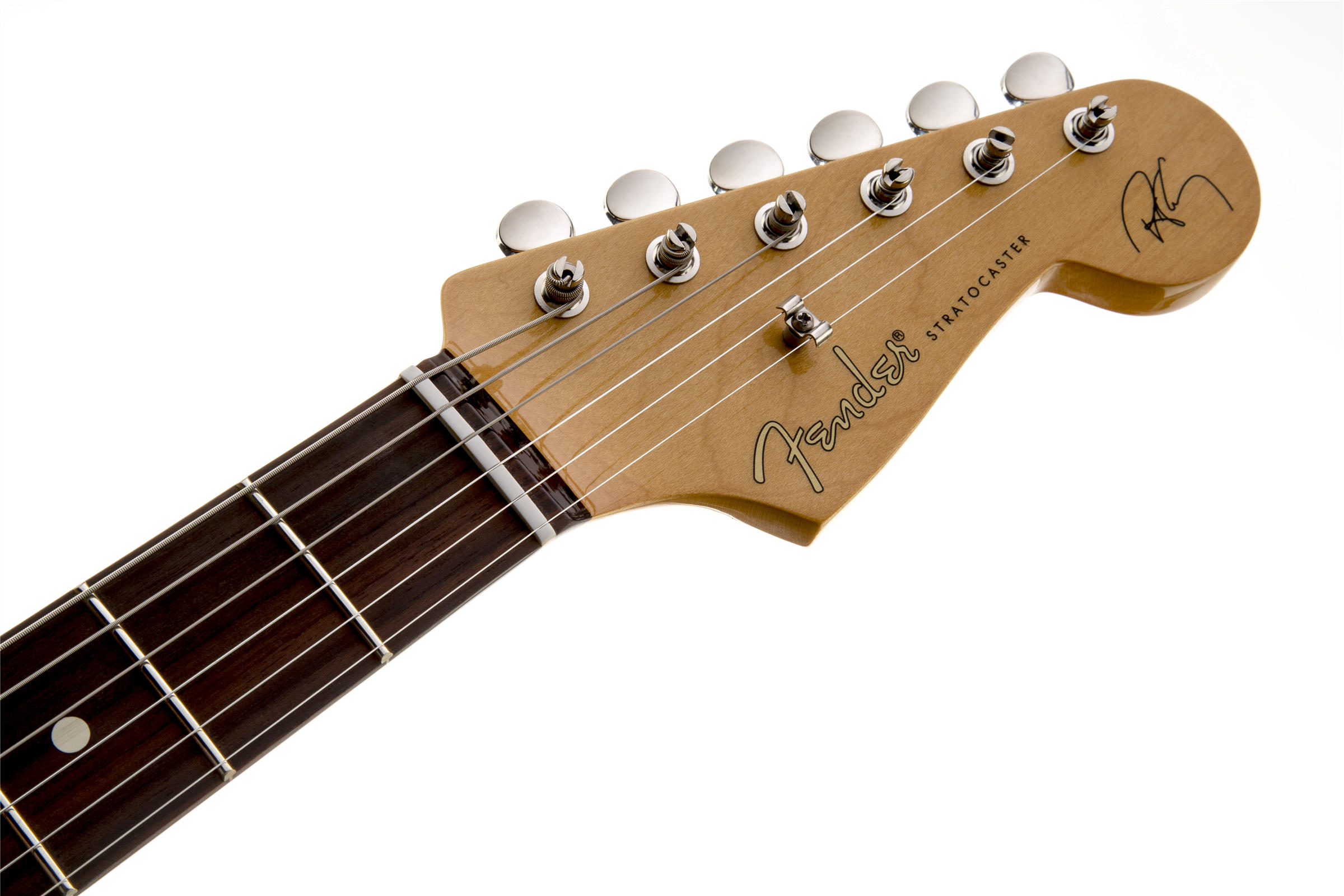 Robert Cray Stratocaster Rosewood Fingerboard, Inca Silverヘッド画像
