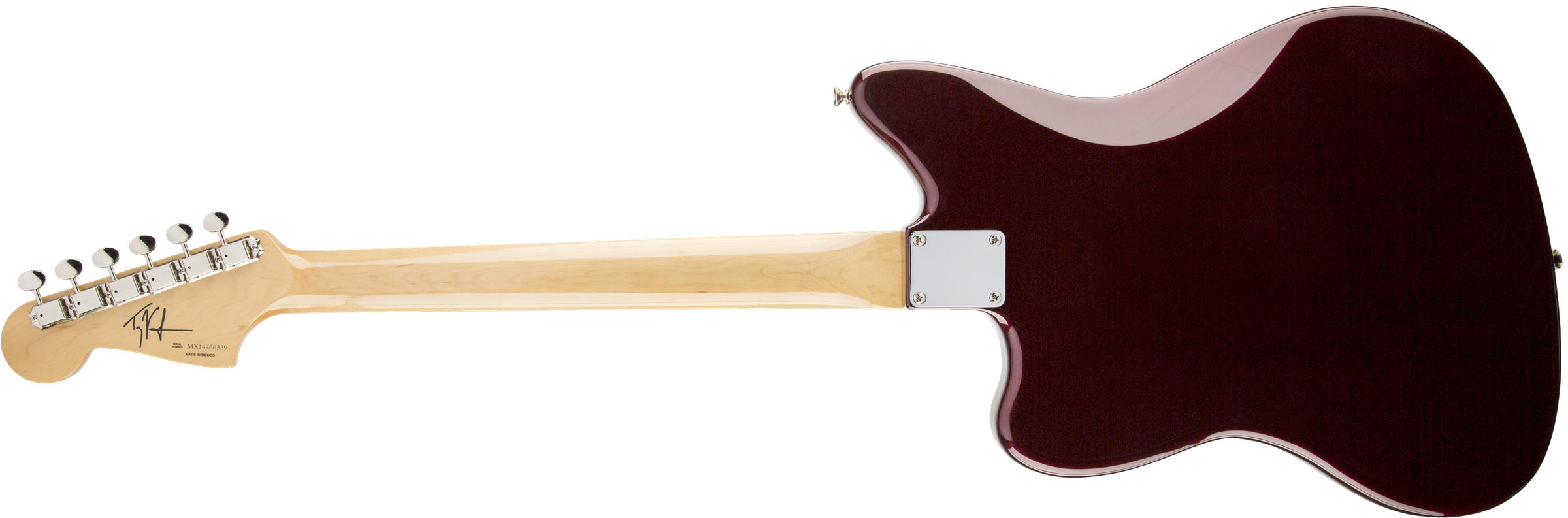 Troy Van Leeuwen Jazzmaster, Bound Rosewood Fingerboard, Oxblood背面画像 Troy Van Leeuwen Jazzmaster, Bound Rosewood Fingerboard, Oxblood背面画像