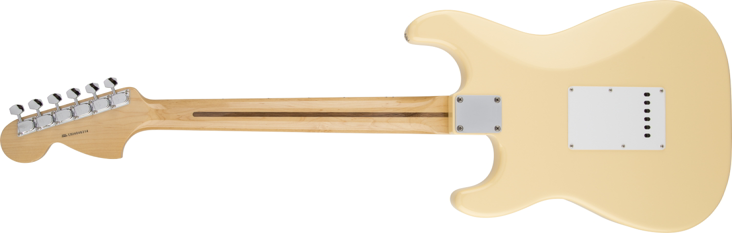 Yngwie Malmsteen Stratocaster Scalloped Rosewood Fingerboard, Vintage White背面画像 Yngwie Malmsteen Stratocaster Scalloped Rosewood Fingerboard, Vintage White背面画像