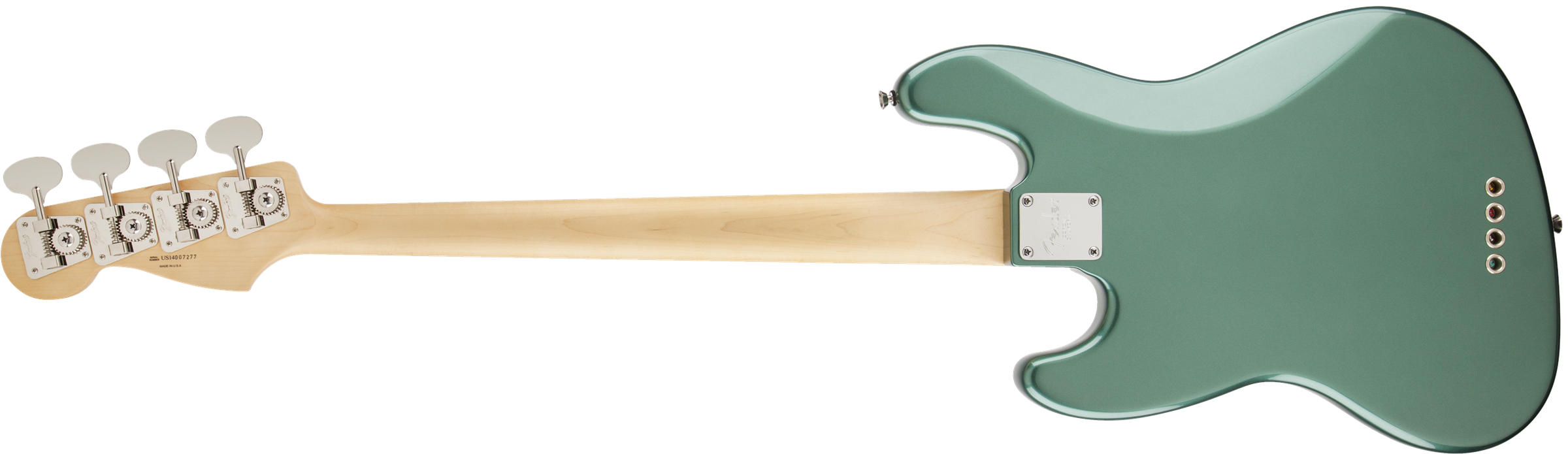 Adam Clayton Jazz Bass, Rosewood Fingerboard, Sherwood Green Metallic背面画像 Adam Clayton Jazz Bass, Rosewood Fingerboard, Sherwood Green Metallic背面画像