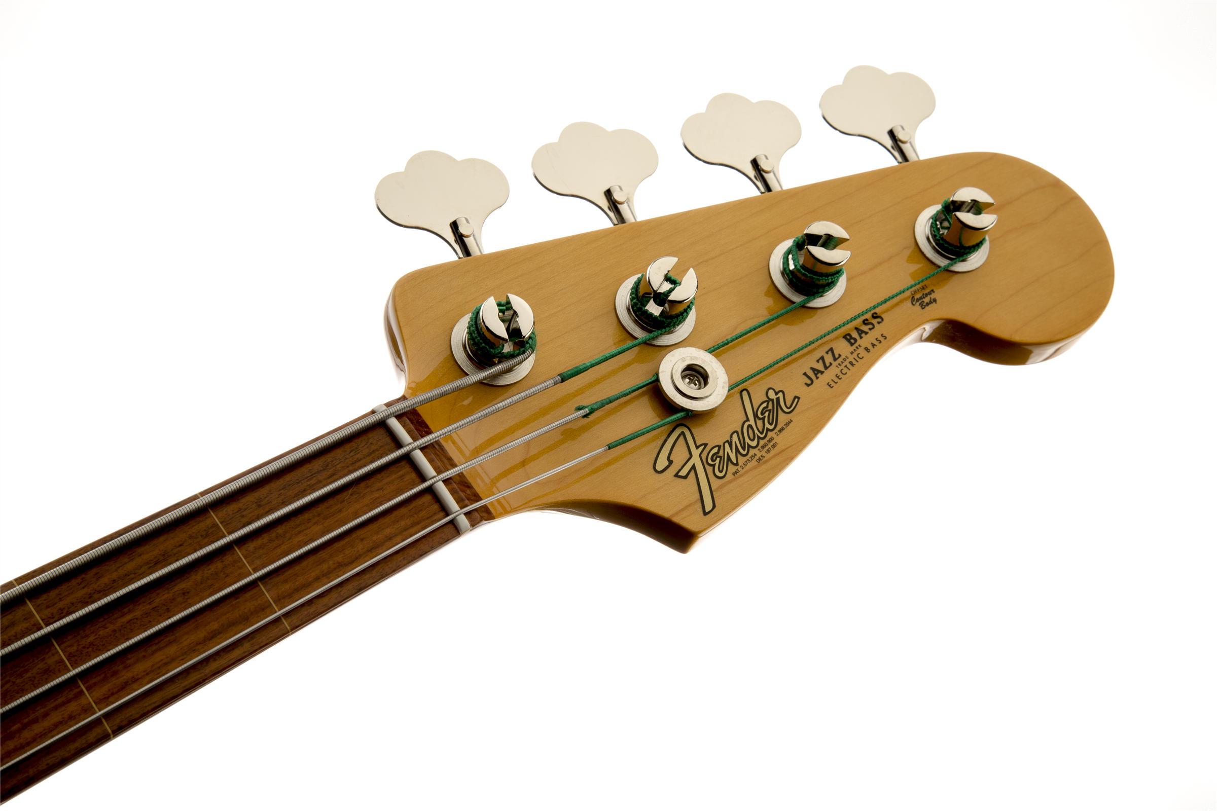Jaco Pastorius Jazz Bass, Fretless, Pau Ferro Fingerboard, 3-Color Sunburstヘッド画像 Jaco Pastorius Jazz Bass, Fretless, Pau Ferro Fingerboard, 3-Color Sunburstヘッド画像