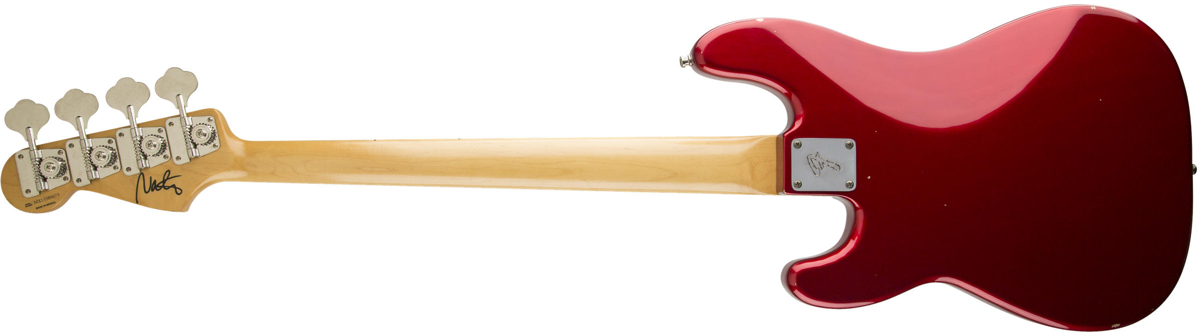 Nate Mendel P Bass, Rosewood Fingerboard, Candy Apple Red背面画像 Nate Mendel P Bass, Rosewood Fingerboard, Candy Apple Red背面画像