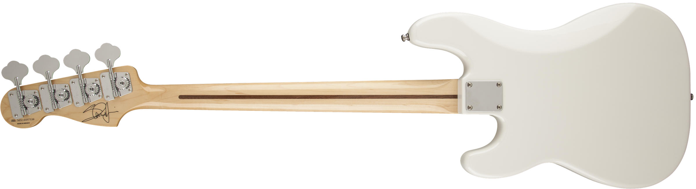 Steve Harris Precision Bass, Maple Fingerboard, Olympic White背面画像 Steve Harris Precision Bass, Maple Fingerboard, Olympic White背面画像