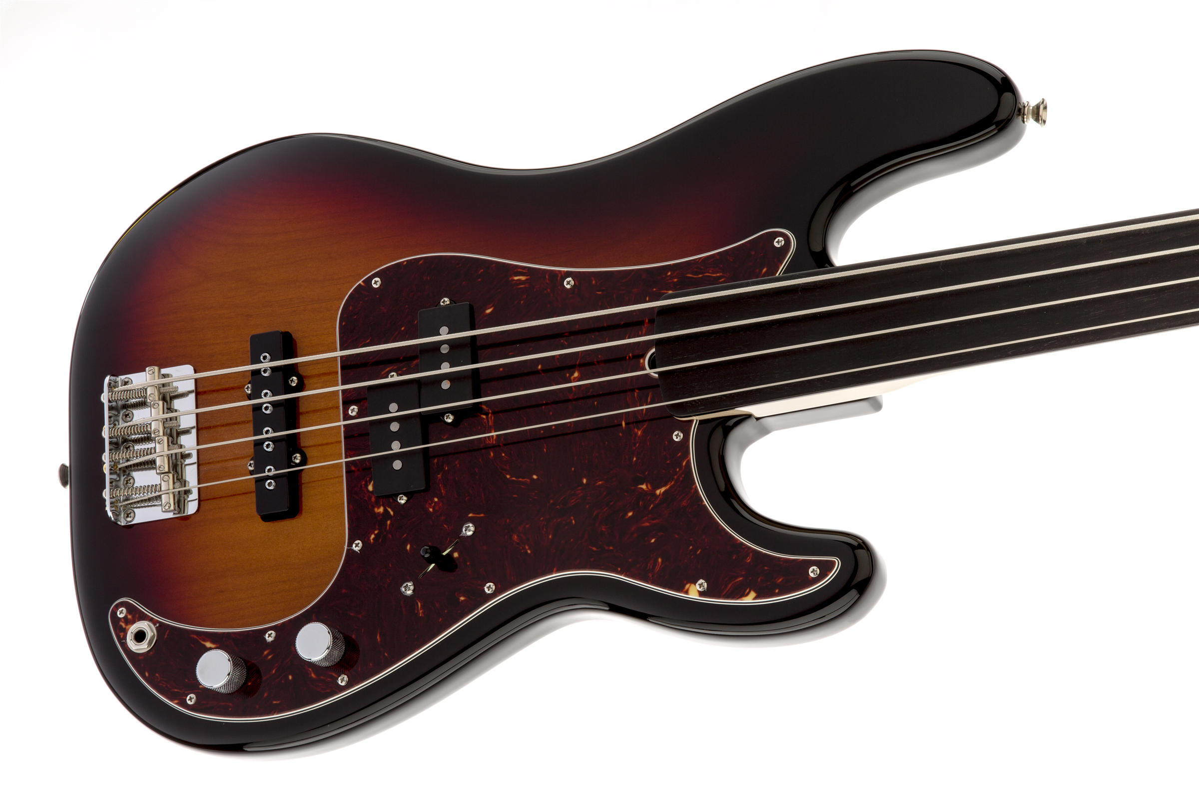 Tony Franklin Fretless Precision Bass, Ebony Fingerboard, 3-Color Sunburst追加画像