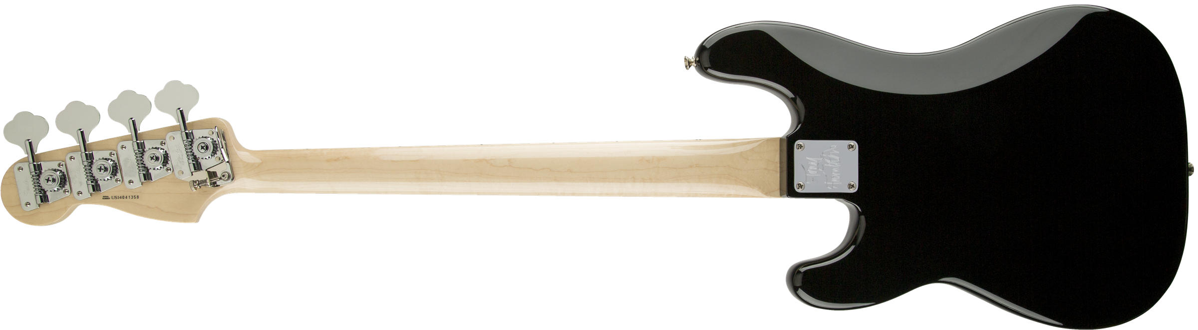 Tony Franklin Fretless Precision Bass, Ebony Fingerboard, Black背面画像 Tony Franklin Fretless Precision Bass, Ebony Fingerboard, Black背面画像