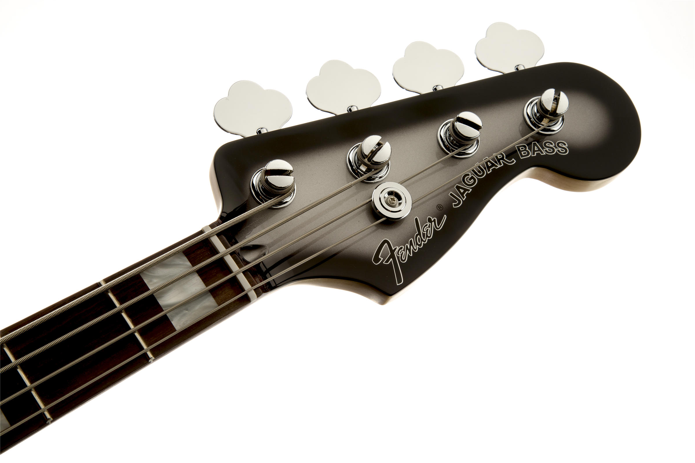 Troy Sanders Jaguar Bass, Rosewood Fingerboard, Silverburstヘッド画像