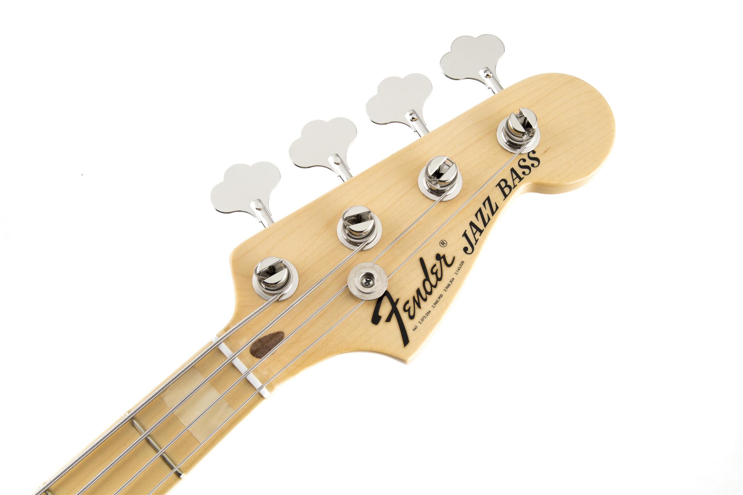 U.S.A. Geddy Lee Jazz Bass, Maple Fingerboard, Blackヘッド画像