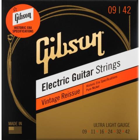 Gibson-エレキギター弦SEG-HVR9 Vintage Reissue Ultra-Light 09-42