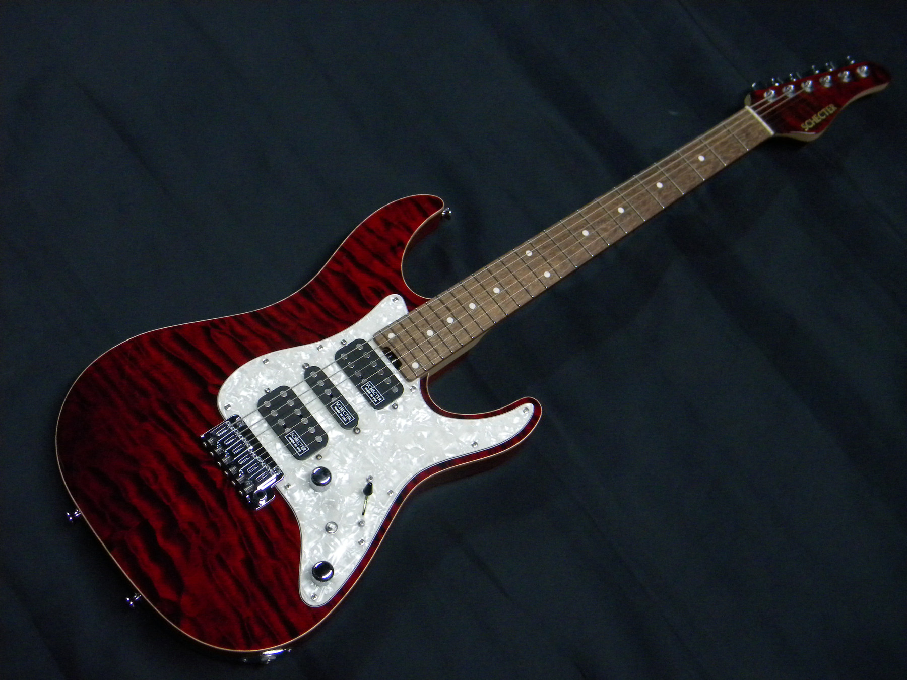 SCHECTER エレキギターEX-V-24-CTM-VTR-4AG Black Cherry新品在庫状況 