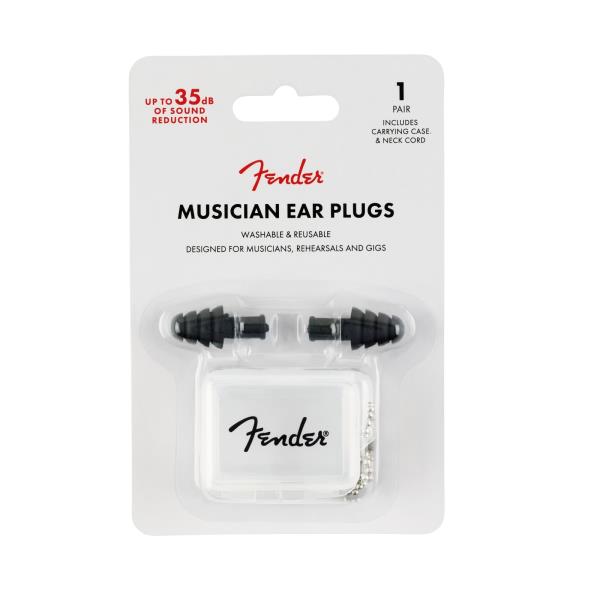 Fender-耳栓　イヤープラグ
Musician Series Black Ear Plugs