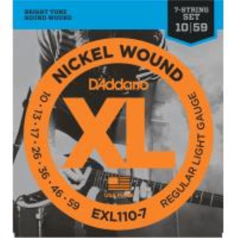 D'Addario-7弦ギター用弦EXL110-7 Regular Light 7-Strings 10-59