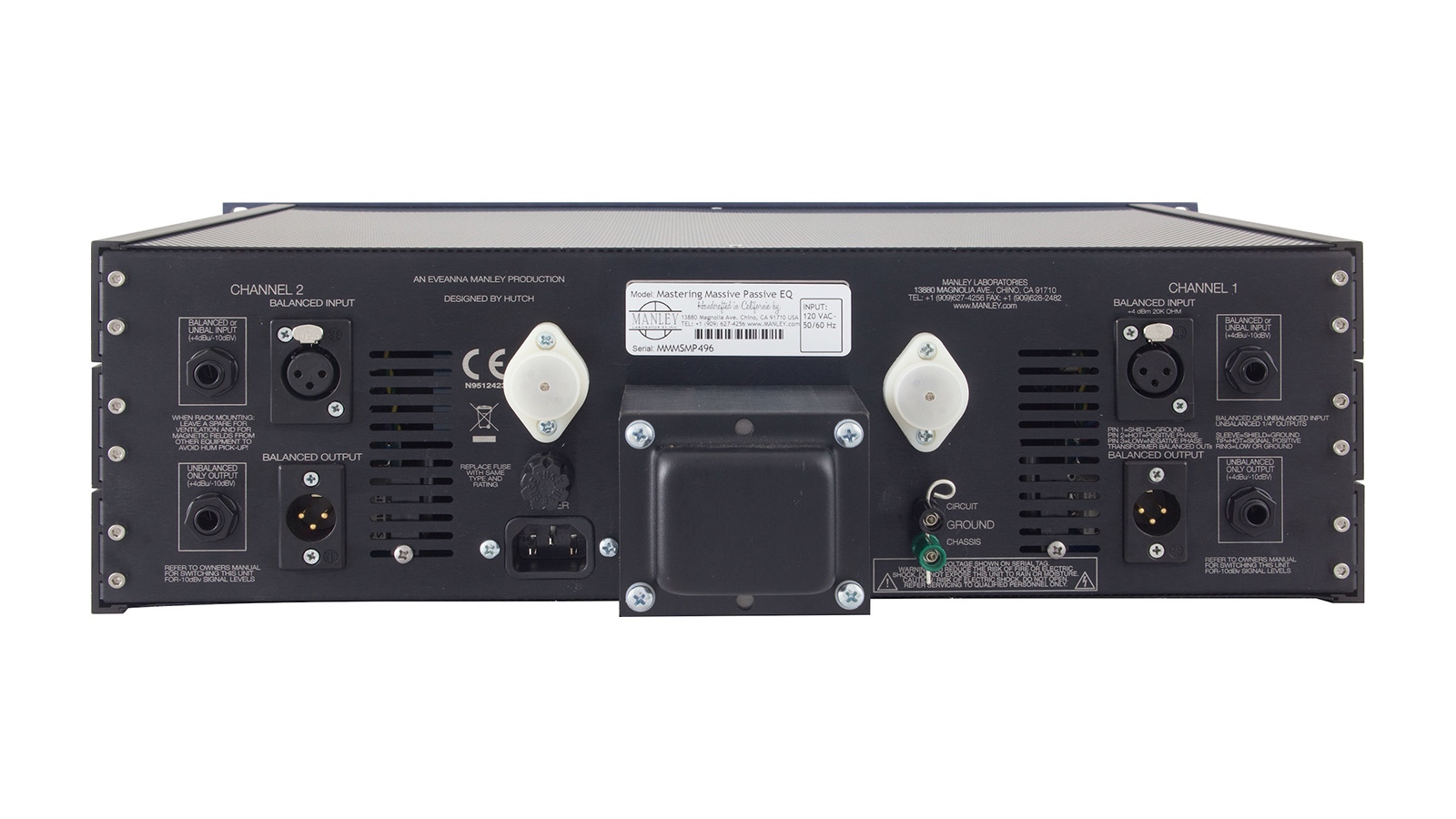 MASSIVE PASSIVE STEREO TUBE EQ MASTERING VERSION背面画像 MASSIVE PASSIVE STEREO TUBE EQ MASTERING VERSION背面画像