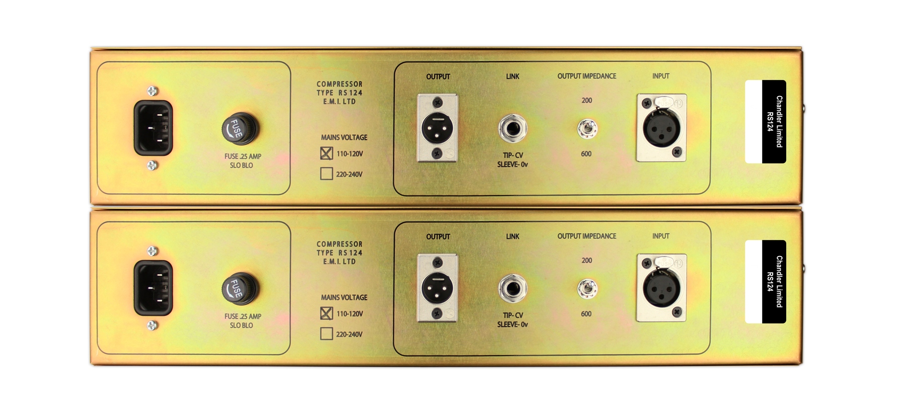 RS124 Mastering Matched Pair (Stepped I/O)背面画像 RS124 Mastering Matched Pair (Stepped I/O)背面画像