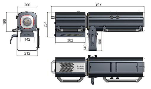CHASELED 350 LED Follow Spot Ligh追加画像 CHASELED 350 LED Follow Spot Ligh追加画像