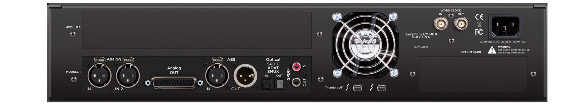 Symphony I/O Mk II 2 x 6 SE TB背面画像 Symphony I/O Mk II 2 x 6 SE TB背面画像