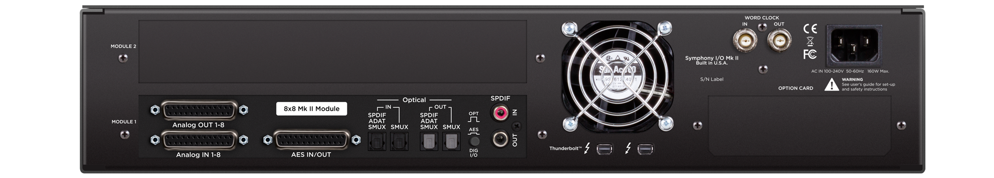 Symphony I/O Mk II 8 x 8 TB背面画像 Symphony I/O Mk II 8 x 8 TB背面画像