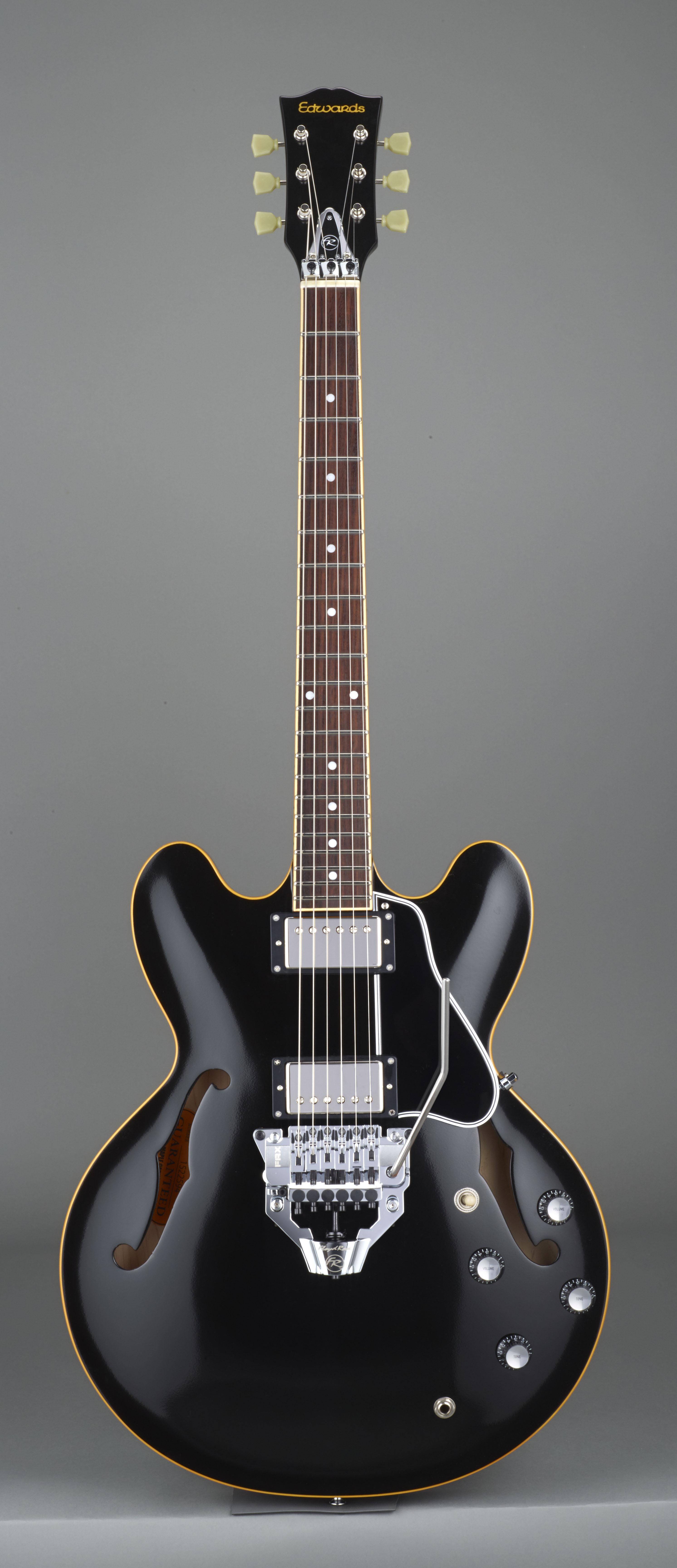 EDWARDS LacquerTasteシリーズ セミアコースティックギターE-SA-198LTS/FRX BLK在庫状況をご確認ください