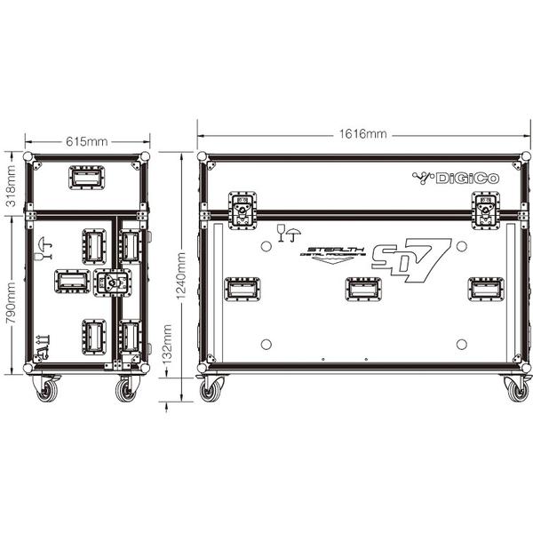 DiGiCo-Quantum7用フライトケースFC-Q7