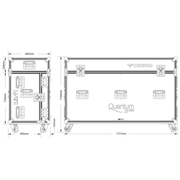 DiGiCo-Quantum338用フライトケースFC-Q338