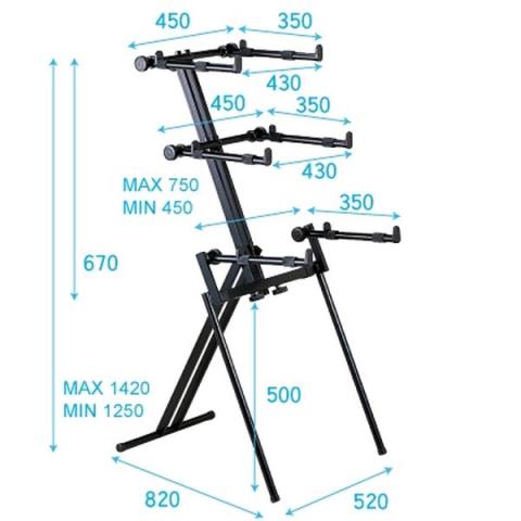 KIKUTANI-キーボードスタンドAKB-668 Keyboard Stand