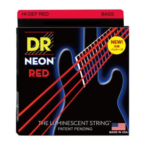 DR Strings-エレキベース弦NRB-45 Neon Red Medium 45-105