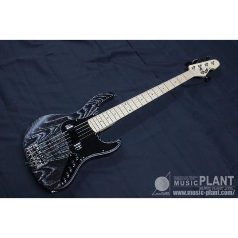 ESP-エレキベースAMAZE-AS-SL5 Black W/White Filler