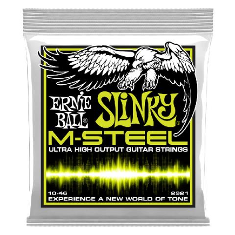 ERNIE BALL-エレキギター用弦2921 M-STEEL REGULAR SLINKY 10-46