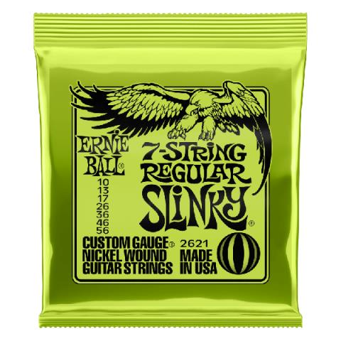 ERNIE BALL-7弦ギター用弦2621 7 STRING REGULAR SLINKY 10-56