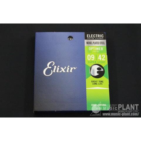 Elixir-エレキギター弦19002 SUPER LIGHT 09-42 OPTIWEB