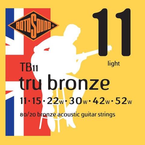 ROTOSOUND-アコースティックギター弦TB11 80/20 Bronze Light 11-52