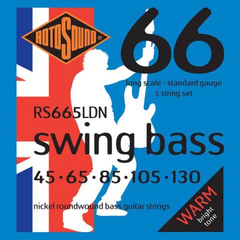 ROTOSOUND-5弦エレキベース弦RS665LDN 5弦 Nickel Standard 45-130