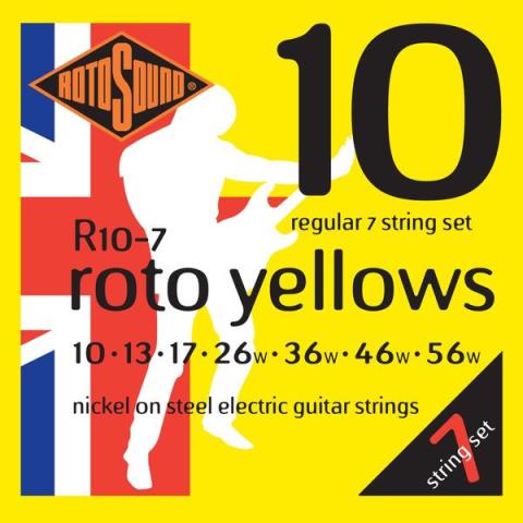 ROTOSOUND-7弦エレキギター弦
R10-7 7弦 Nickel Regular 10-56