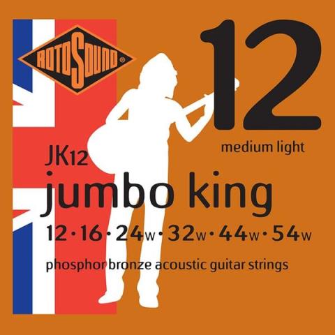 ROTOSOUND-アコースティックギター弦JK12 Phospher Bronze Medium Light 12-54
