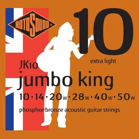 ROTOSOUND-アコースティックギター弦JK10 Phospher Bronze Extra Light 10-50
