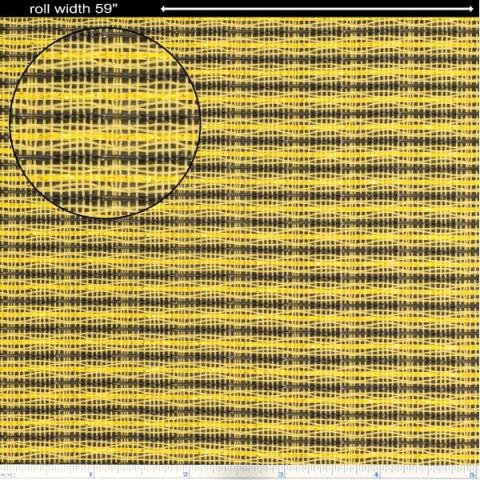 --グリルクロスGrill Cloth Beige/Brown Gold Stripe 59" Wide