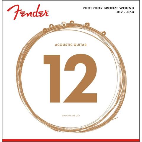 Fender-アコースティックギター弦Phosphor Bronze 60L Light 12-53