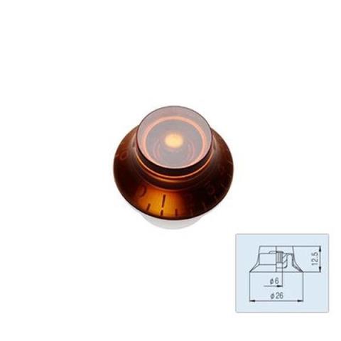 EMG-コントロールノブGibson Bell Knob Amber