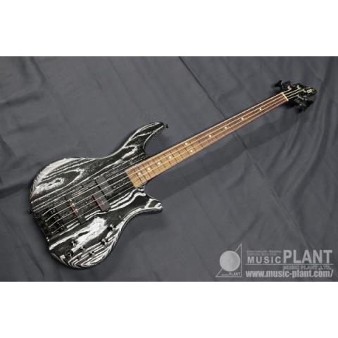 ESP-エレキベースBOTTOM BUMP Black w/White Filler