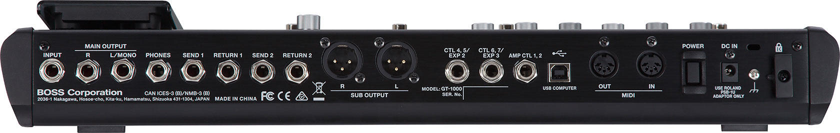 GT-1000背面画像 GT-1000背面画像