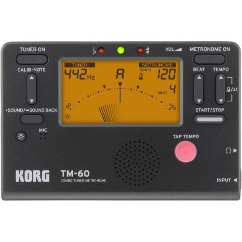 KORG-チューナー/メトロノームTM-60 BK