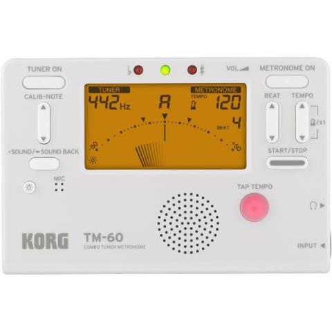 KORG-チューナー/メトロノームTM-60 WH