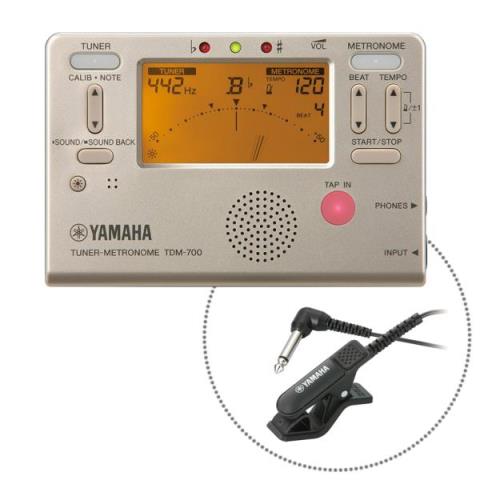 YAMAHA-チューナー/メトロノーム/マイクセットTDM-700GM w/TM-30BK