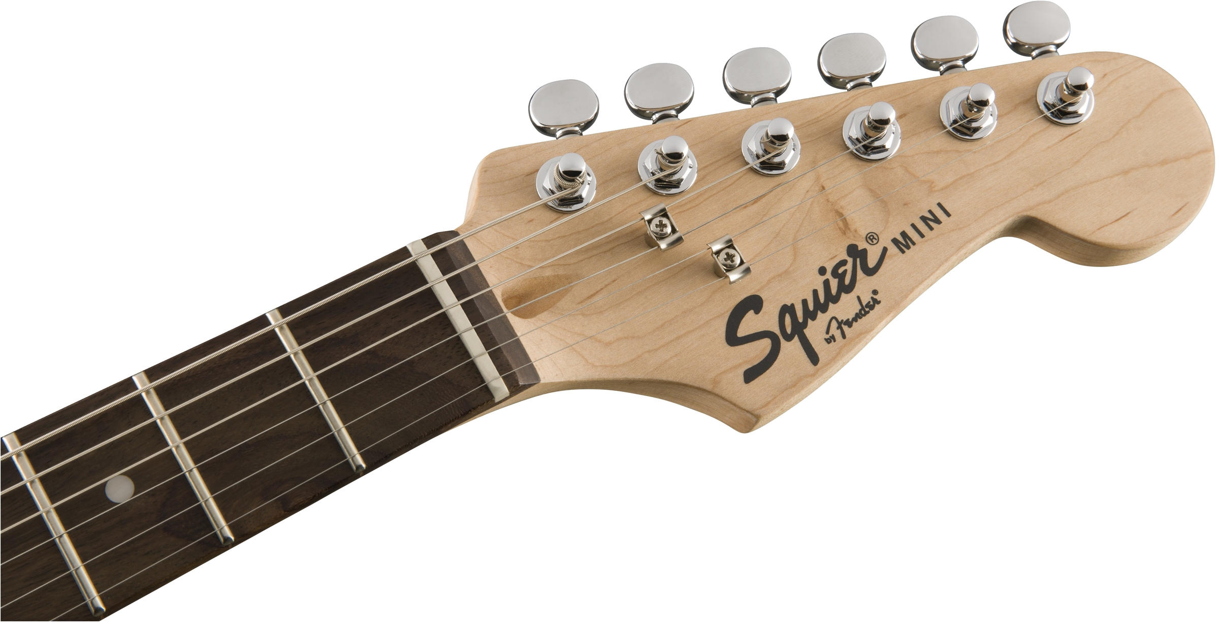 Mini Stratocaster Laurel Fingerboard Blackヘッド画像