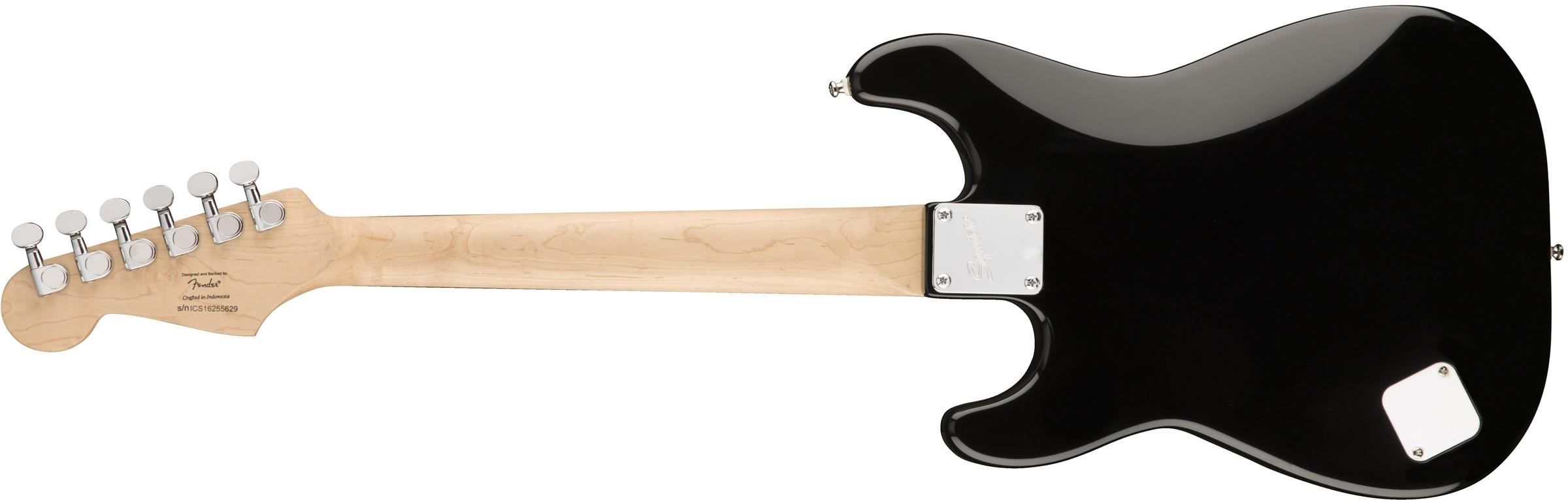 Mini Stratocaster Laurel Fingerboard Black背面画像