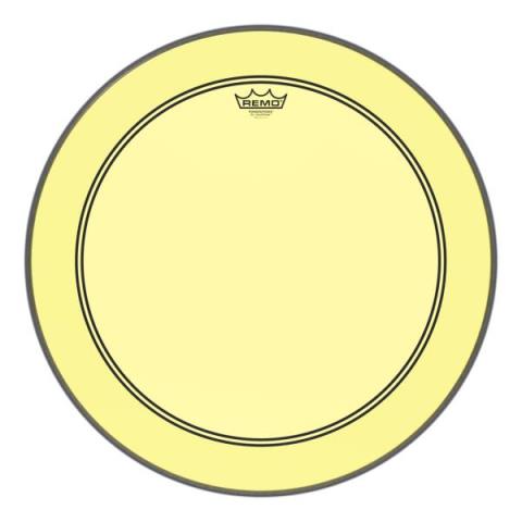 REMO-ドラムヘッドP3-324B YE Powerstroke3 Bass Drum 24" Yellow