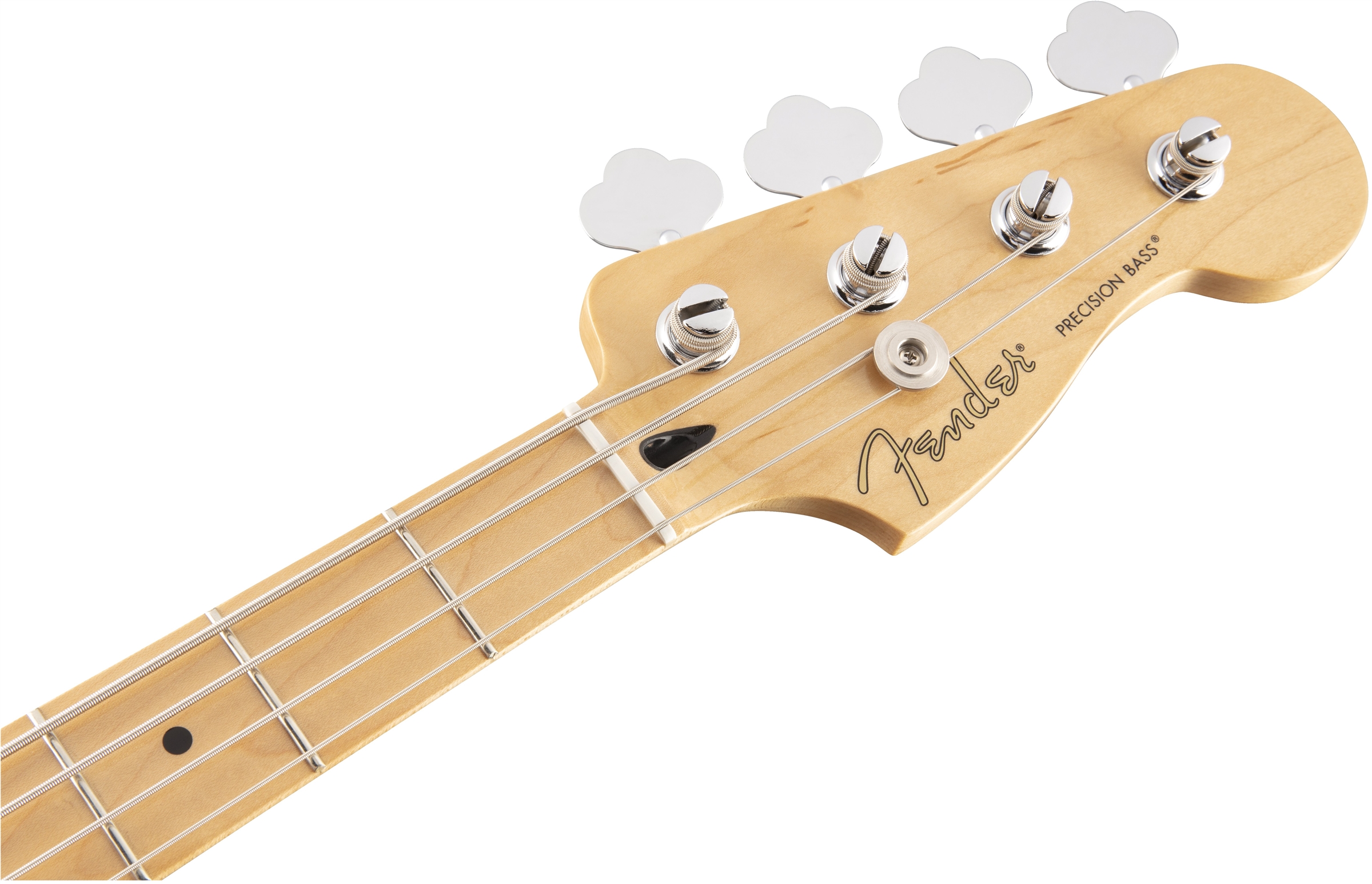 Player Precision Bass Polar White (Maple Fingerboard)ヘッド画像
