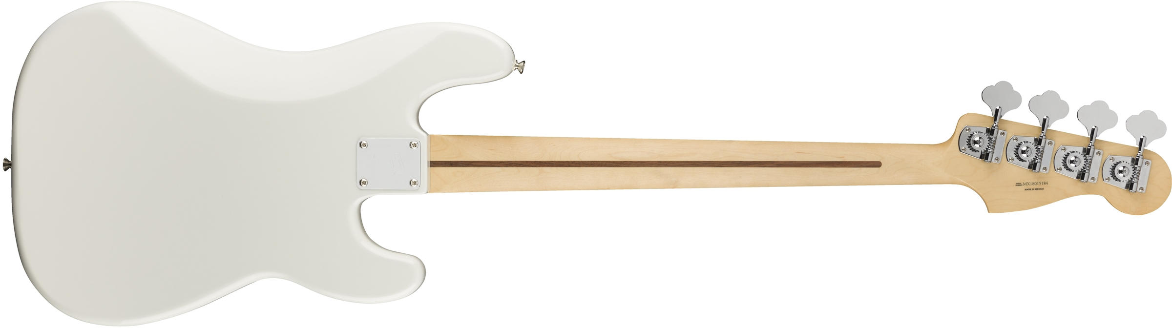 Player Precision Bass Left-Handed Polar White (Pau Ferro Fingerboard)背面画像