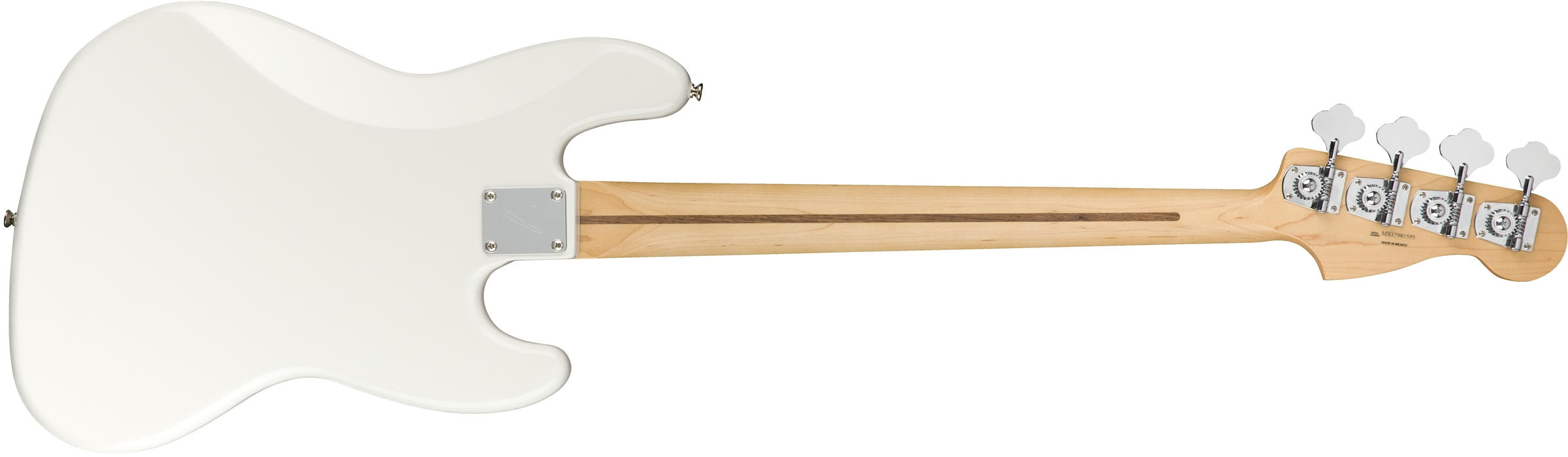 Player Jazz Bass Left-Handed Polar White (Maple Fingerboard)背面画像