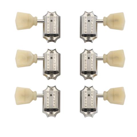 Gibson-ペグPMMH-050 Vintage Nickel Machine Heads, Yellow Buttons